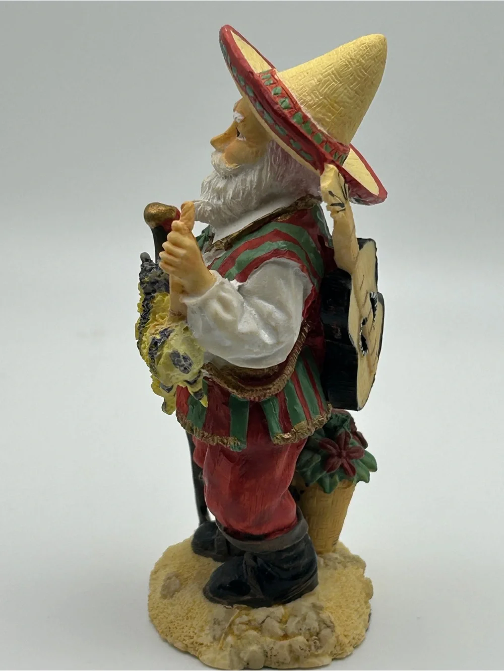 1993 Pancho Navidad Mexico Santa Figurine SC14 International Collection Box